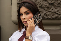 Ultra safe case Colab Laura sanchez Espresso sticker